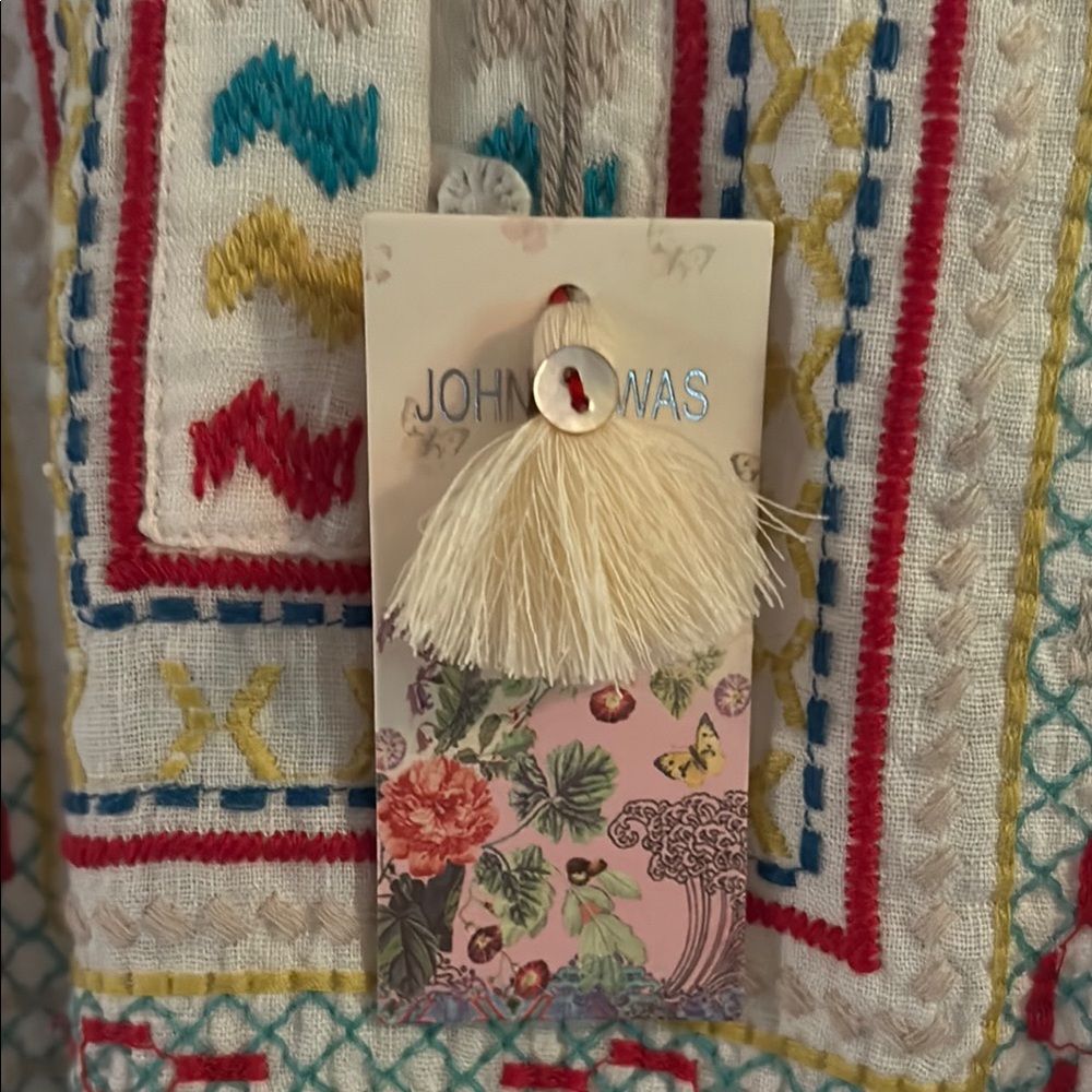 Johnny Was Multicolor Embroidered Top - Picture 5 of 8